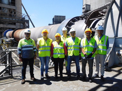 Visita de CCOO a Votorantim Cimentos España